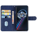 Leather Phone Case For OPPO Realme 9 Pro+(Blue)