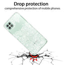 For Samsung Galaxy A22 5G Gradient Lace Transparent TPU Phone Case(White)