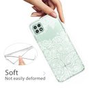 For Samsung Galaxy A22 5G Gradient Lace Transparent TPU Phone Case(White)