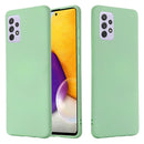 For Samsung Galaxy A73 Pure Color Liquid Silicone Phone Case(Green)