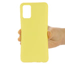 For Samsung Galaxy A73 Pure Color Liquid Silicone Phone Case(Yellow)