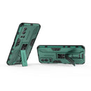 For vivo iQOO Z3 5G Supersonic PC + TPU Shock-proof Phone Case with Holder(Green)