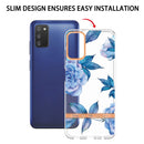 For Samsung Galaxy A03s Flowers and Plants Series IMD TPU Phone Case(Orchid Peony)