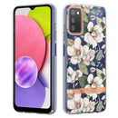 For Samsung Galaxy A03s Flowers and Plants Series IMD TPU Phone Case(Green Gardenia)