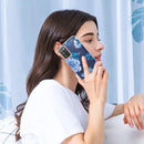 For Samsung Galaxy A03s Flowers and Plants Series IMD TPU Phone Case(Green Gardenia)