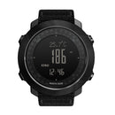 NORTH EDGE APACHE-46 Outdoor Waterproof Men Multifunction Digital Silicone Strap Smart Sports Watch(Black)