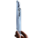 HD Transparent Glass Phone Case For iPhone 13 Pro Max(Gold)