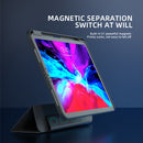 Magnetic Split Leather Smart Tablet Case For iPad Pro 12.9 2021(Ice White)