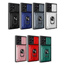 For Samsung Galaxy S22 Ultra 5G Sliding Camshield Card Phone Case(Grey)