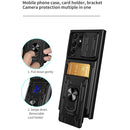 For Samsung Galaxy S22 Ultra 5G Sliding Camshield Card Phone Case(Grey)