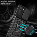For Samsung Galaxy S21 FE 5G Sliding Camera Design TPU + PC Phone Case(Black)