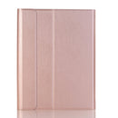 A870B Bluetooth Keyboard Leather Case with Holder & TPU Pen Slot For Samsung Galaxy Tab S8 11 inch SM-X700 / SM-X706(Rose Gold)