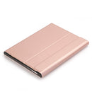 A870B Bluetooth Keyboard Leather Case with Holder & TPU Pen Slot For Samsung Galaxy Tab S8 11 inch SM-X700 / SM-X706(Rose Gold)