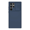 For Samsung Galaxy S22 Ultra 5G NILLKIN CamShield Liquid Silicone + PC Phone Case(Blue)