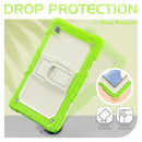 For Samsung Galaxy Tab A8 10.5 2021 Shockproof Beige Silicone + PC Tablet Protective Case(Yellow Green)