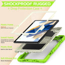 For Samsung Galaxy Tab A8 10.5 2021 Shockproof Beige Silicone + PC Tablet Protective Case(Yellow Green)