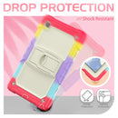 For Samsung Galaxy Tab A8 10.5 2021 Shockproof Beige Silicone + PC Tablet Protective Case(Camouflage Red)