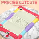 For Samsung Galaxy Tab A8 10.5 2021 Shockproof Beige Silicone + PC Tablet Protective Case(Camouflage Red)