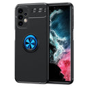 For Samsung Galaxy A23 Metal Ring Holder TPU Phone Case(Black Blue)