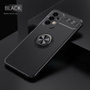 For Samsung Galaxy A23 Metal Ring Holder TPU Phone Case(Black)