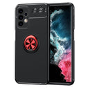 For Samsung Galaxy A23 Metal Ring Holder TPU Phone Case(Black Red)