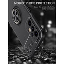 For Samsung Galaxy A23 Metal Ring Holder TPU Phone Case(Black Rose Gold)