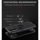 For Xiaomi Redmi Note 11 4G International Version Metal Ring Holder TPU Phone Case(Red)