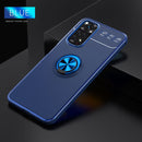 For Xiaomi Redmi Note 11 4G International Version Metal Ring Holder TPU Phone Case(Blue)