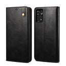 For Xiaomi Redmi Note 11S / Note 11 Foreign Version Oil Wax Crazy Horse Texture Leather Phone Case(Black)