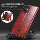 For Xiaomi Redmi Note 11S / Note 11 Foreign Version Oil Wax Crazy Horse Texture Leather Phone Case(Brown)