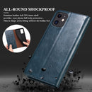For Xiaomi Redmi Note 11S / Note 11 Foreign Version Oil Wax Crazy Horse Texture Leather Phone Case(Blue)