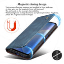 For Xiaomi Redmi Note 11S / Note 11 Foreign Version Oil Wax Crazy Horse Texture Leather Phone Case(Blue)