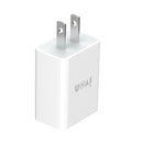 IVON AD-33 2 in 1 2.1A Single USB Port Travel Charger + 1m USB to USB-C / Type-C Data Cable Set, US Plug(White)