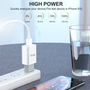 IVON AD-33 2 in 1 2.1A Single USB Port Travel Charger + 1m USB to USB-C / Type-C Data Cable Set, US Plug(White)