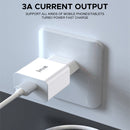 IVON AD-35 2 in 1 18W QC3.0 USB Port Travel Charger + 1m USB to USB-C / Type-C Data Cable Set, US Plug(White)