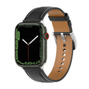 Genuine Leather Watch Band, Size: Small Size For Apple Watch Series 8&7 41mm / SE 2&6&SE&5&4 40mm / 3&2&1 38mm(Black)