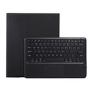A800B-A Split Bluetooth Keyboard Leather Case with Holder & Pen Slot & Touchpad For Samsung Galaxy Tab S8+ X800(Black)