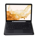 A800B-A Split Bluetooth Keyboard Leather Case with Holder & Pen Slot & Touchpad For Samsung Galaxy Tab S8+ X800(Rose Gold)