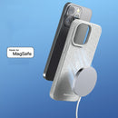 MOMAX MagSafe PC + PU Elite Phone Case For iPhone 13 Pro(Light Grey)