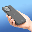 MOMAX MagSafe PC + PU Elite Phone Case For iPhone 13 Pro(Dark Grey)