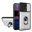 For Nokia G10 Sliding Camshield Card Phone Case(Pearl White)