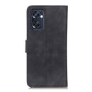 For OPPO Reno7 SE 5G KHAZNEH Retro Texture Horizontal Flip Leather Phone Case(Black)
