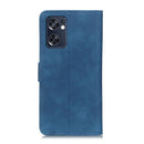 For OPPO Reno7 SE 5G KHAZNEH Retro Texture Horizontal Flip Leather Phone Case(Blue)