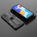 For Xiaomi Redmi Note 11 Global / Note 11S Supersonic PC + TPU Phone Case with Holder(Black)