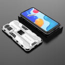 For Xiaomi Redmi Note 11 Global / Note 11S Supersonic PC + TPU Phone Case with Holder(Silver)