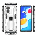 For Xiaomi Redmi Note 11 Global / Note 11S Supersonic PC + TPU Phone Case with Holder(Silver)