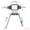 Three-proof Solid Color Integrated Watch Band For Apple Watch Series 8&7 45mm / SE 2&6&SE&5&4 44mm / 3&2&1 42mm(Blue Grey)