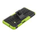 For Samsung Galaxy A13 4G Tire Texture Shockproof TPU+PC Phone Case with Holder(Green)
