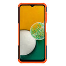 For Samsung Galaxy A13 4G Tire Texture Shockproof TPU+PC Phone Case with Holder(Orange)
