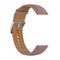 20mm Genuine Leather Watch Band for Samsung Galaxy Watch4/Watch3 41mm/Active2/Huawei/Garmin Watch etc.(Dark Pink)